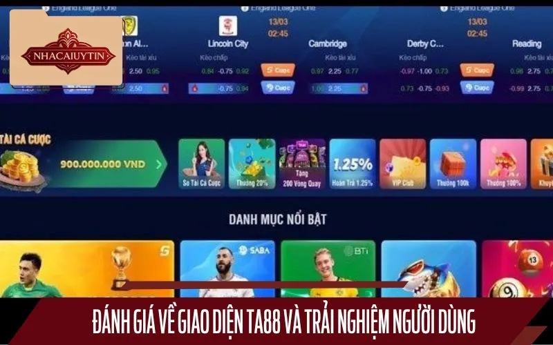 Giao diện của TA88 ghi điểm với người dùng