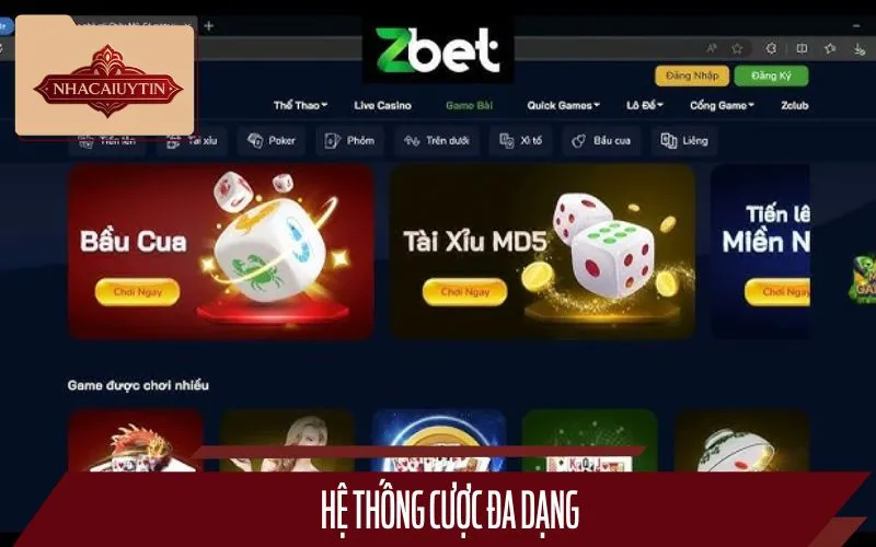 Hệ thống cược được bet thủ đánh giá cao
