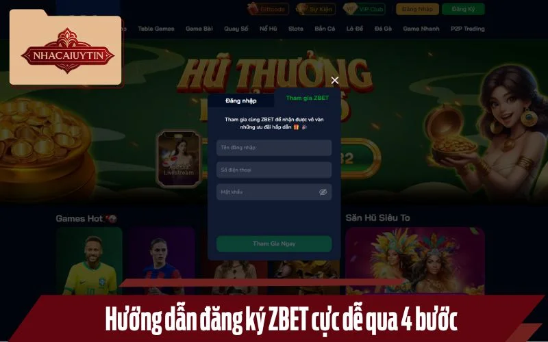 Hướng dẫn đăng ký ZBET cực dễ qua 4 bước