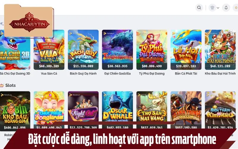 Đặt cược dễ dàng, linh hoạt với app trên smartphone