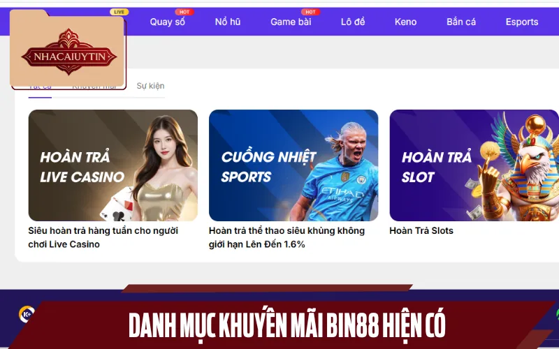 Từng loại khuyến mãi Bin88 đều được người chơi đón nhận