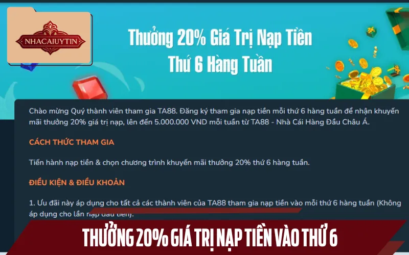 Chuyển vốn chơi game vào thứ 6 có quà