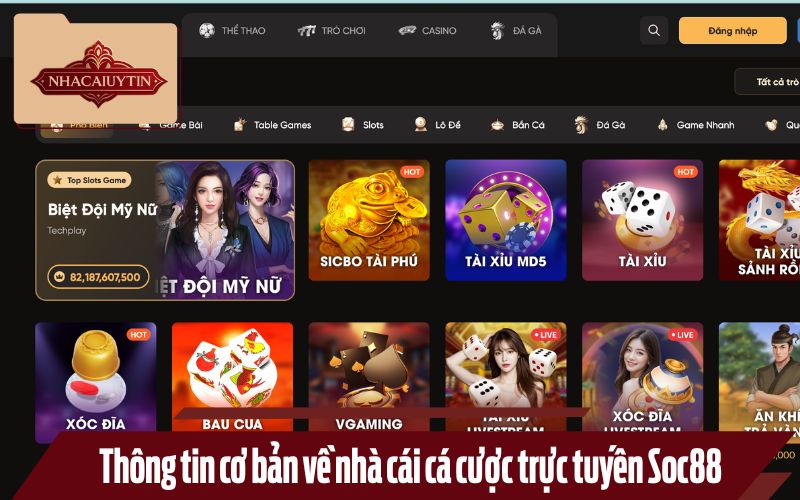 Sơ lược về nhà cái Soc88 - nền tảng cá cược đang được yêu thích