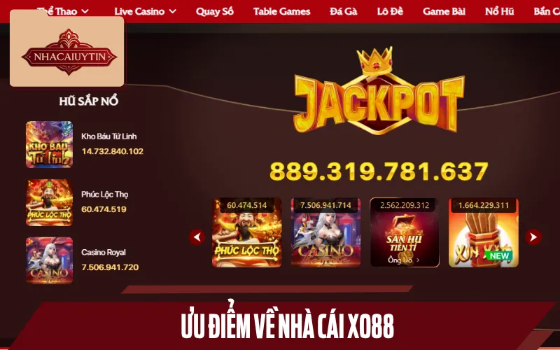 XO88 có nhiều điểm đặc biệt không phải trang web nào cũng có